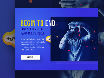 Blog Preview Section Design blog invitation landing page minimal motivation navigation preview product ui ux web design