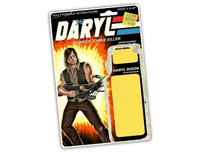 The Walking Dead GI JOE action figure backer card gijoe horror retro thewalkingdead toy toys twd vintage