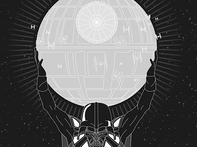 Atlas Reimagined as Atlas darth vader death star force awakens jedi last jedi sith star wars vader