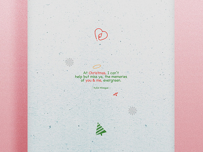 Kylie Minogue - At Christmas | Typographical Poster christmas december graphics illustration lyrics minimal music season simple singer typography winter