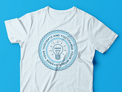 Clearlink T-Shirt Design clearlink imagination infinite light bulb screen print t shirt