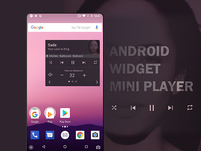 Teufel Android Widget android mobile feature mini player widget