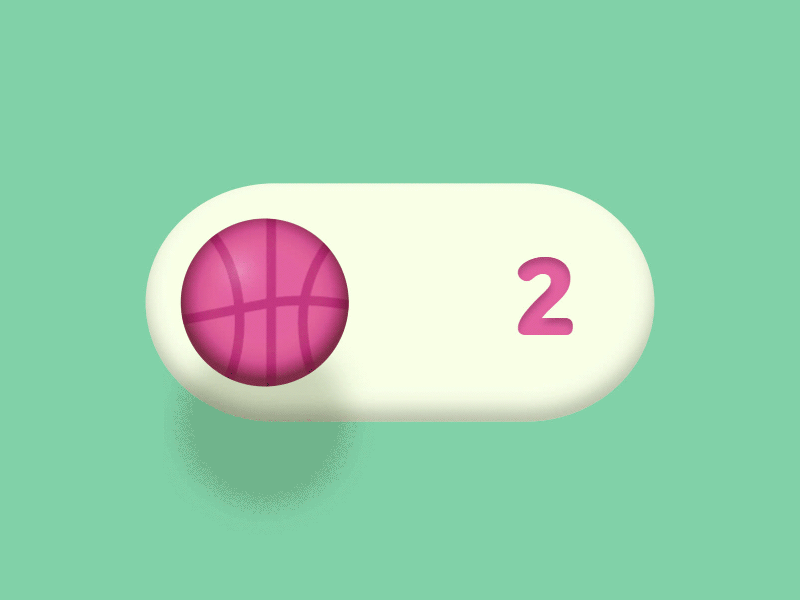 Two Invites Toggle ball bounce dribbble invites javascript logo svg toggle two