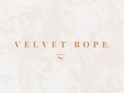 Puma Velvet Rope branding logo logotype puma velvet rope