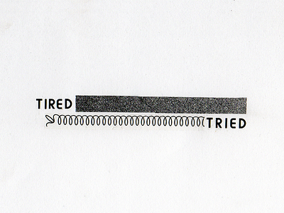 TAGLINE depression press letraset