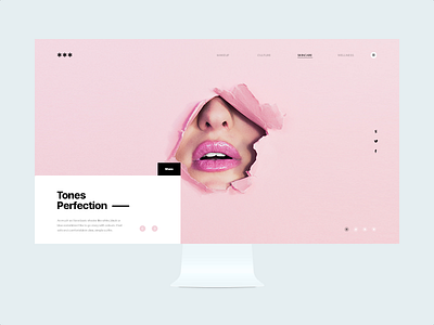 Beauty Blog, Day 14 beauty blog design landing magazine minimal page ui website