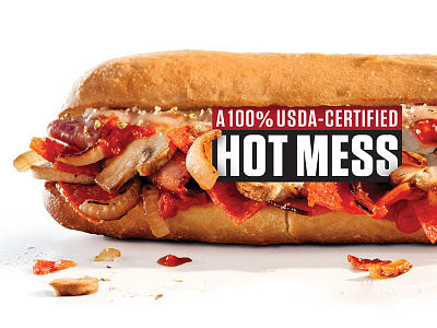 Hot Mess design food food photography graphic juicy lockup messy type