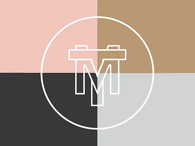 monumental things interlock line monogram mt type typography