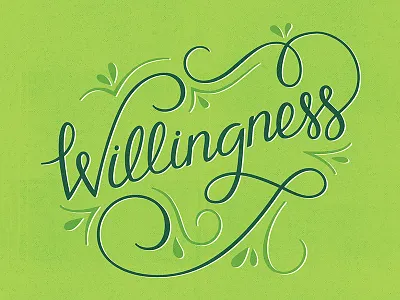 Willingness calendar recovery willingness