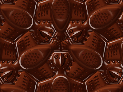 chocolate parrots chocolate mcescher parrots tessellation