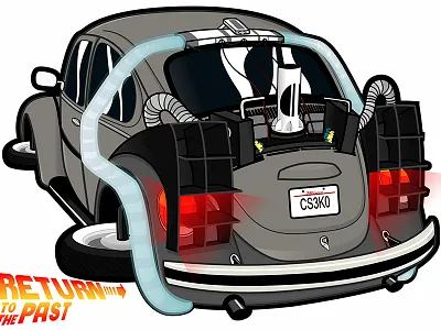 parody back to the future delorean future