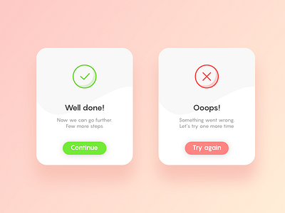 Flash Message (Error/Success) 011 card dailyui error flash message success