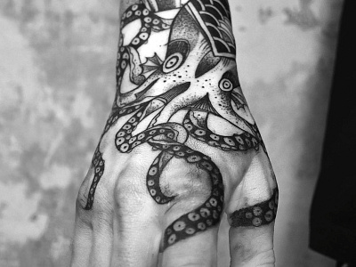 Another Kraken artist girl farbenpracht germany illustration miriam frank miriamfrank tattoo munich tattoomunich tätowierung visual art form