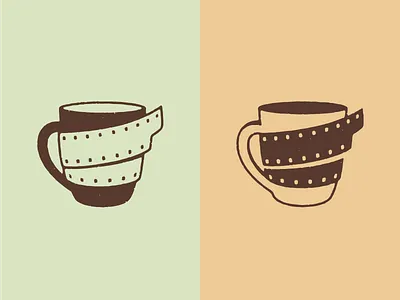 Camera & Clay 35mm camera clay earthy film logo mug negative one color pottery