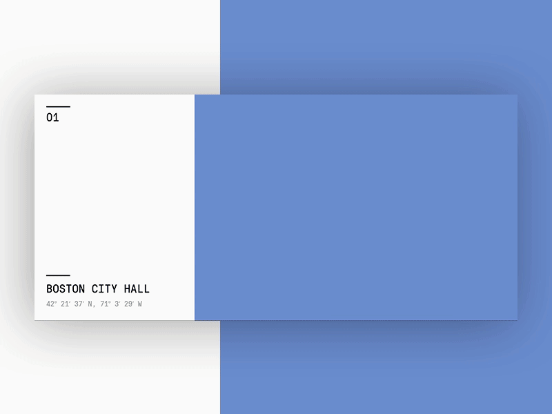 Boston City Hall animation architecture blue boston brutalism city gsap hall