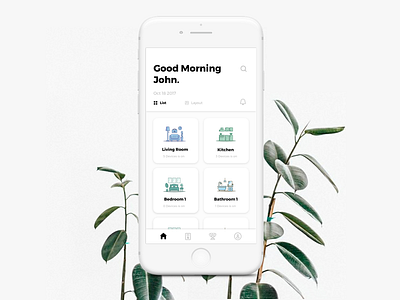 Wittie - The smart apartment App app interaction design iot smart home ux design