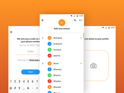 Yello android app flat material design minimal yello yellow