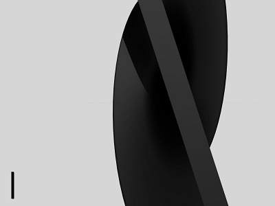 3D Alphabet - I 3d abstract alphabet i letter type typography