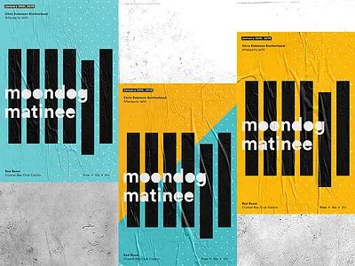 Moondog Matinee Poster Design flyer graphic design layout poster typography