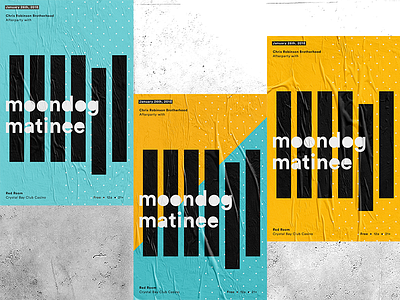 Moondog Matinee Poster Design flyer graphic design layout poster typography