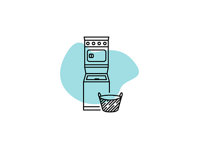 Laundry day 1con chores icon late night art laundry