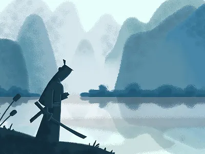 Samurai Jack branding colors design digital graphic illustration logo typography