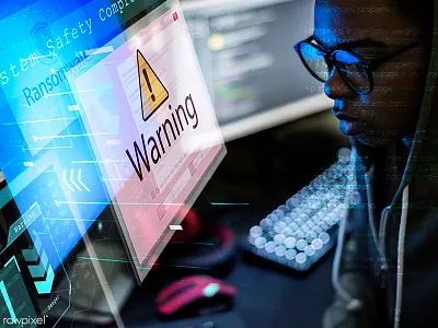 Cyber crime 02 code computer cyber attack cyber crime hacker internet technology warning woman