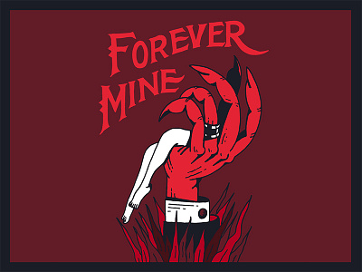Forever Mine danilo mancini death death and rebirth devil hell illustration inferno possession rebirth sailor danny vintage vintage style