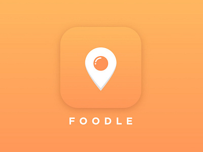 Foodle - Icon design app application conceptapp foodle socialeating ui ux