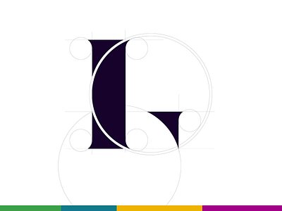 G L Monogram design g l grid logo monogram