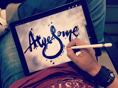 awesome graphic illusign illustration ipadpro lettering