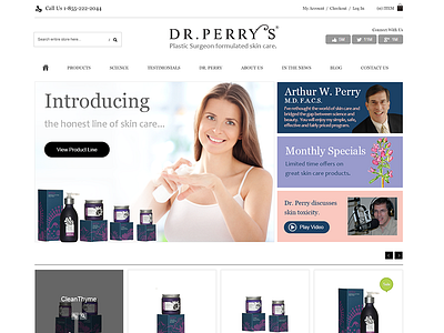 Dr Website design ecommerce layout web