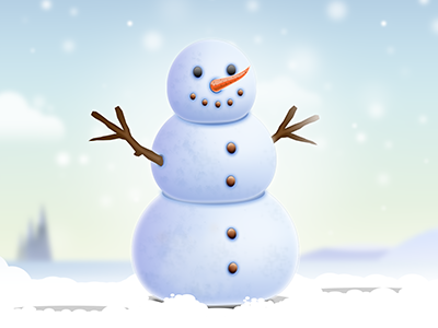 Snowman christmas ice illustration santaclaus snow snowflake snowman tree winter xmas