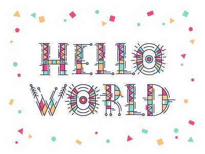 Fiesta Color Font calligraphy color display font handwritten illustration lettering letters poster typeface vector