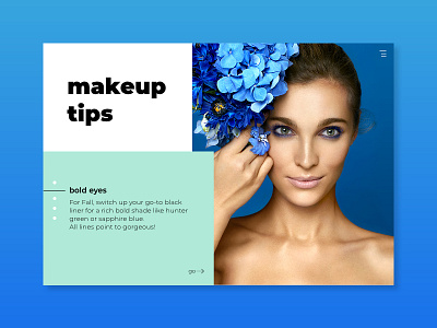 Makeup Tips header makeup ui ux