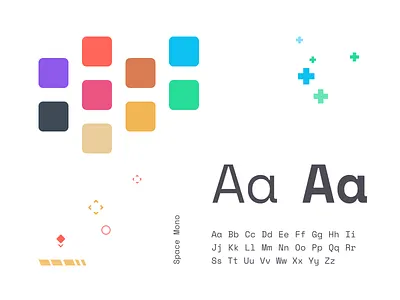 Mood colors font palette space mono style typography