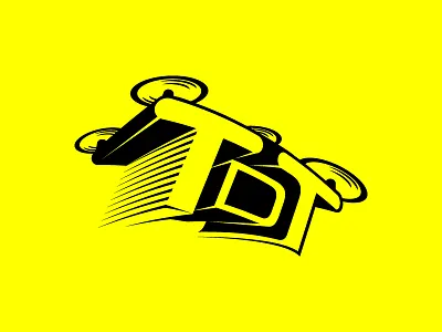 Drone Logo ai branding drone icon illustrator logo simple tech vector