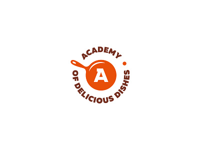 Academy of delicious dishes_v.2 | Portfolio edition academy canteen cook food kitchen logo pan round