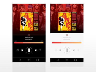 Music player app mobile music music player play playlist ui