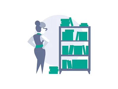 Scribd- "Create a Custom Reading List" 404 brand illustration communication design education empty error graphic illustration marketing design new user spot tutorial