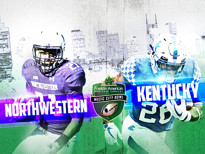 Music City Bowl graphic college football kentucky music city bowl nashville northwestern