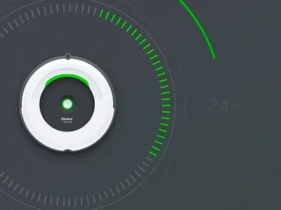 Initializing chart dark data graph hud initialize loading percent robot roomba ui