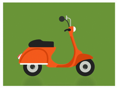 Speeding motorcycle moto