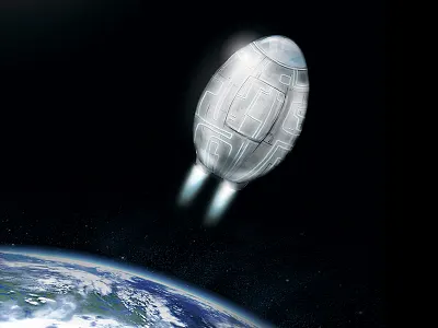 Make It to the Spaceship! boardgame design digital digital painting game illustration layout poster space spaceship