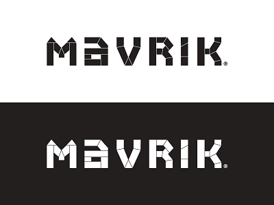 Mavrik glass logo logotype typography windows