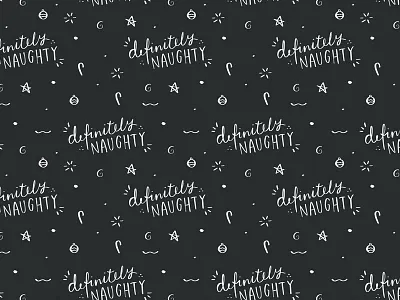 Definitely naughty Christmas gift wrap, wrapping paper freebie christmas downloadable freebie gift wrap hand lettered printable typographic quote wrapping paper