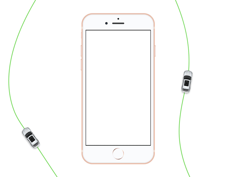 Shebah app car green ios principle ui ux white