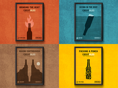 Hobgoblin Cocktail poster designs beer british design heritage hobgoblin minimal minimalism poster