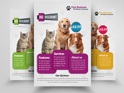 Pet Shop Business Flyer Template business business flyer clean company corporate business flyer pet shop business flyer template