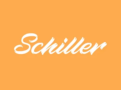 Lettering Schiller calligraphy design lettering logo logotype